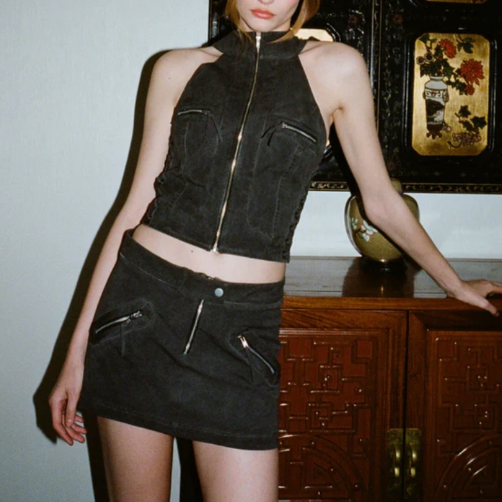 with jean banks miniskirt xxs